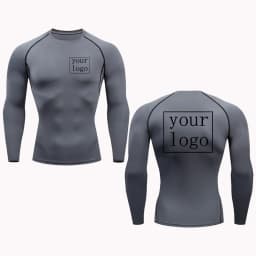 Your Design Logo Top Men Women Print Original Design Tshirts Jogging Workout Gym Quick Dry New Custom Compression T Shirt