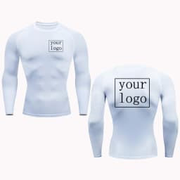 Your Design Logo Top Men Women Print Original Design Tshirts Jogging Workout Gym Quick Dry New Custom Compression T Shirt