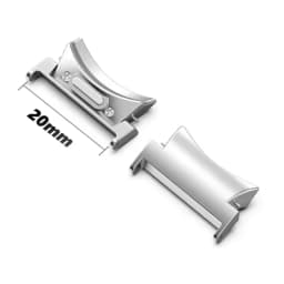 A Pair 20mm 22mm No Gaps Connector for Samsung Galaxy Watch 7 6 5 4 40/44mm Stainless Steel Adapter for 5Pro 6/4 Classic 43/47mm