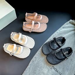2025 New Children's Flats Summer Breathable Princess Shoes for Girls Simple Fashion Kids Causal Shoes Soft Soled Trend Versatile