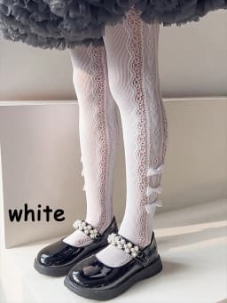 1-12Y Kids Fishnet Socks Girls Bowknot Side Heart Mesh Stockings Summer Children Lace Ankle Tights Toddler Party Cute Net Socks