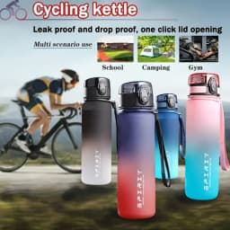 500ml/650ml/1000ml Motorcycle Sports Water Bottles , BPA - free PC, stylishly frosted. Ideal for outdoor