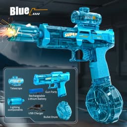 Electric Water Guns ,High Capacity Squirt Guns 26 FT Range with Light Up for Summer Outdoor Beach Swimming Pool Party Toy
