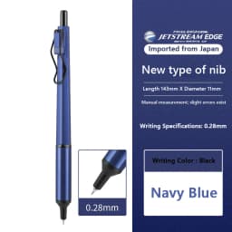 UNI Mitsubishi Jetstream SXN-1003 Metal Ballpoint Pen, 0.28/0.38mm Fine Point Writing High-end Black Oil Pen aesthetic papeleria