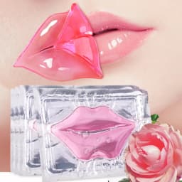 10/20pcs Golden Crystal Collagen Eye Mask Anti Dark Circle Anti-Aging Moisturizing Pink Lip Mask Eyes Lips Travel Size Skin Care