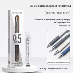 0.3 0.5 0.7 mm Mechanical Pencil Set Art Sketch Retractable Nib Low Gravity Automatic Pencil School Writing Pencil Stationery