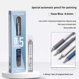 0.3 0.5 0.7 mm Mechanical Pencil Set Art Sketch Retractable Nib Low Gravity Automatic Pencil School Writing Pencil Stationery