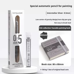 0.3 0.5 0.7 mm Mechanical Pencil Set Art Sketch Retractable Nib Low Gravity Automatic Pencil School Writing Pencil Stationery