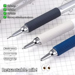 0.3 0.5 0.7 mm Mechanical Pencil Set Art Sketch Retractable Nib Low Gravity Automatic Pencil School Writing Pencil Stationery