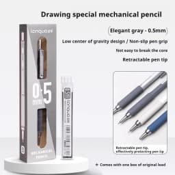 0.3 0.5 0.7 mm Mechanical Pencil Set Art Sketch Retractable Nib Low Gravity Automatic Pencil School Writing Pencil Stationery