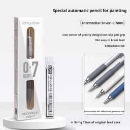 0.3 0.5 0.7 mm Mechanical Pencil Set Art Sketch Retractable Nib Low Gravity Automatic Pencil School Writing Pencil Stationery