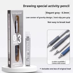 0.3 0.5 0.7 mm Mechanical Pencil Set Art Sketch Retractable Nib Low Gravity Automatic Pencil School Writing Pencil Stationery
