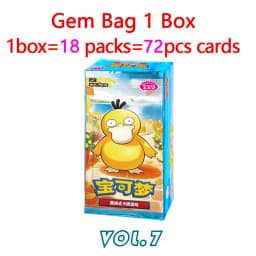 Original Pokemon GemPack Cards Vol.5 Vol.3 Vol.2 Vol.1 Trading PTCG Bag Gem Box Deck Sprigatito Eevee Pikachu Gengar Card Gift