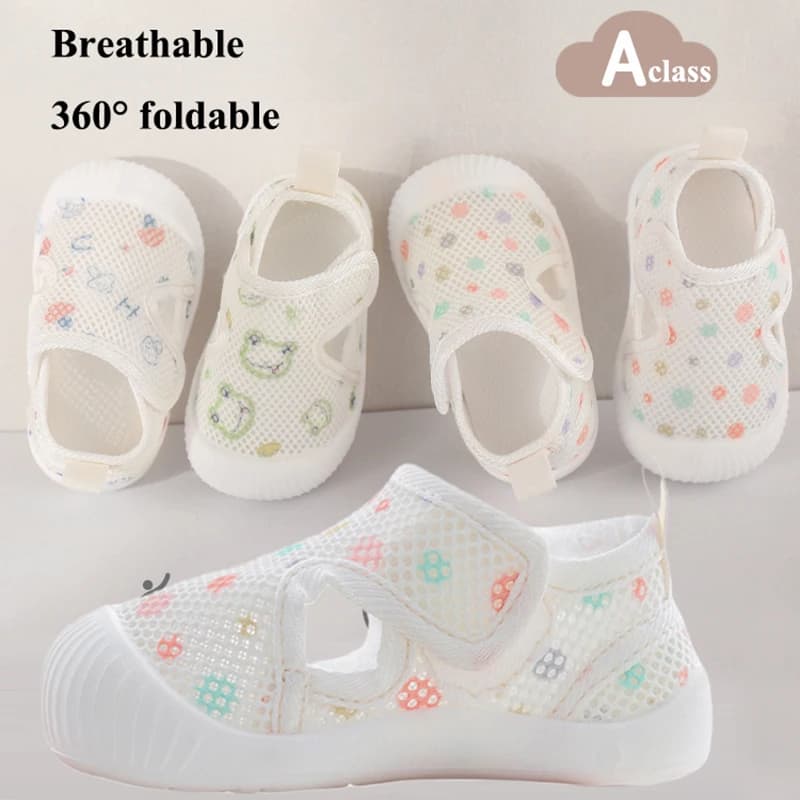 2026 New Newborn Baby Breathable Mesh Sandals Hollow Out Infant Girls Boys Soft First Walker Shoes Spring Summer Baby Sandals