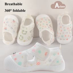 2026 New Newborn Baby Breathable Mesh Sandals Hollow Out Infant Girls Boys Soft First Walker Shoes Spring Summer Baby Sandals