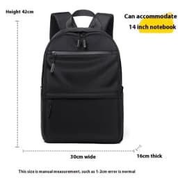 Trendy Large Capacity Student Backpack Casual Commuter Water-resistant Unisex Schoolbag Simple Personality Backpack