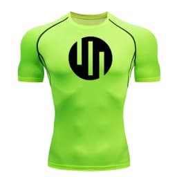 New Gym Short Sleeve Running T-Shirt Men's Compression Long Sleeve Shirt Sun Protection Quick Drying Sports Top Black Sportswear