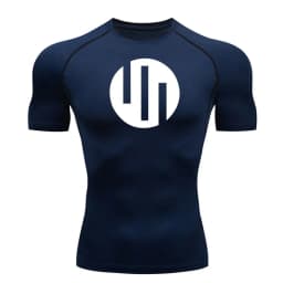 New Gym Short Sleeve Running T-Shirt Men's Compression Long Sleeve Shirt Sun Protection Quick Drying Sports Top Black Sportswear