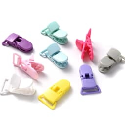 10Pcs Fixed Button Baby Pacifier Clips Chains Anti-drop Buckle Strap for Pacifier Baby Feeding Gift