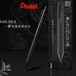 Pentel Orenznero Metal Automatic Pencil 0.5/0.3/0.2mm Continuous RefillTelescopic Tip Oreo lapiseira profissional art supplies