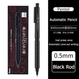 Pentel Orenznero Metal Automatic Pencil 0.5/0.3/0.2mm Continuous RefillTelescopic Tip Oreo lapiseira profissional art supplies