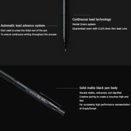 Pentel Orenznero Metal Automatic Pencil 0.5/0.3/0.2mm Continuous RefillTelescopic Tip Oreo lapiseira profissional art supplies