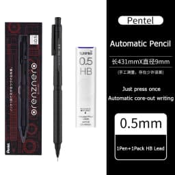 Pentel Orenznero Metal Automatic Pencil 0.5/0.3/0.2mm Continuous RefillTelescopic Tip Oreo lapiseira profissional art supplies