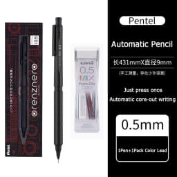 Pentel Orenznero Metal Automatic Pencil 0.5/0.3/0.2mm Continuous RefillTelescopic Tip Oreo lapiseira profissional art supplies