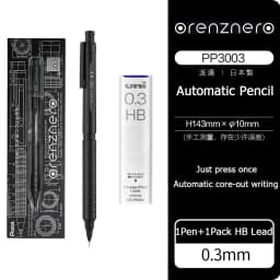Pentel Orenznero Metal Automatic Pencil 0.5/0.3/0.2mm Continuous RefillTelescopic Tip Oreo lapiseira profissional art supplies