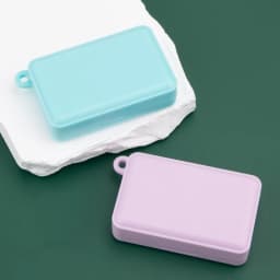 Portable Travel Watercolor Plastic Painting Box with Palette Half Pan Mini Paint Storage Case for Art Supplies
