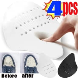 4/2Pcs Anti Wrinkle EVA Shoe Shield Sneaker Anti Crease Support Shield Toe Cap Sturdy Holder Shoes Toe Anti Foot Squeezing Care
