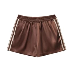 TFMLN Women New Summer Silk Lace Shorts Panties Imitation Ruffle Bloomers Anti Exposure Pants Lolita Satin Knickers Shorts Dress