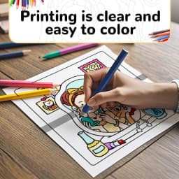 Coloring Book for Relaxation: 24-Page Picture Book of Adorable Cats and Heartwarming Family Life - Perfect Easter