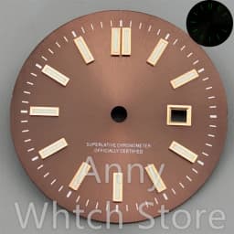 NH05 24.5mm Women Watch Dial Hand Set White Green Red Sky Biue Pink Gold Rose Gold Dial Fit NH05 Movement For Lady Watch