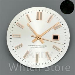 NH05 24.5mm Women Watch Dial Hand Set White Green Red Sky Biue Pink Gold Rose Gold Dial Fit NH05 Movement For Lady Watch