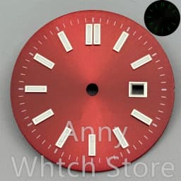NH05 24.5mm Women Watch Dial Hand Set White Green Red Sky Biue Pink Gold Rose Gold Dial Fit NH05 Movement For Lady Watch