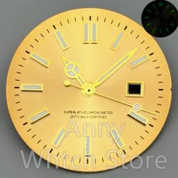 NH05 24.5mm Women Watch Dial Hand Set White Green Red Sky Biue Pink Gold Rose Gold Dial Fit NH05 Movement For Lady Watch