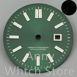 NH05 24.5mm Women Watch Dial Hand Set White Green Red Sky Biue Pink Gold Rose Gold Dial Fit NH05 Movement For Lady Watch