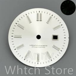 NH05 24.5mm Women Watch Dial Hand Set White Green Red Sky Biue Pink Gold Rose Gold Dial Fit NH05 Movement For Lady Watch