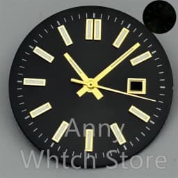 NH05 24.5mm Women Watch Dial Hand Set White Green Red Sky Biue Pink Gold Rose Gold Dial Fit NH05 Movement For Lady Watch