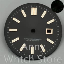 NH05 24.5mm Women Watch Dial Hand Set White Green Red Sky Biue Pink Gold Rose Gold Dial Fit NH05 Movement For Lady Watch