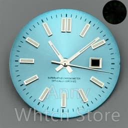 NH05 24.5mm Women Watch Dial Hand Set White Green Red Sky Biue Pink Gold Rose Gold Dial Fit NH05 Movement For Lady Watch