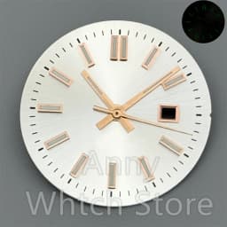 NH05 24.5mm Women Watch Dial Hand Set White Green Red Sky Biue Pink Gold Rose Gold Dial Fit NH05 Movement For Lady Watch