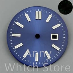 NH05 24.5mm Women Watch Dial Hand Set White Green Red Sky Biue Pink Gold Rose Gold Dial Fit NH05 Movement For Lady Watch