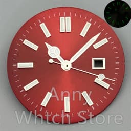 NH05 24.5mm Women Watch Dial Hand Set White Green Red Sky Biue Pink Gold Rose Gold Dial Fit NH05 Movement For Lady Watch