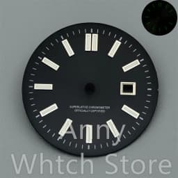 NH05 24.5mm Women Watch Dial Hand Set White Green Red Sky Biue Pink Gold Rose Gold Dial Fit NH05 Movement For Lady Watch