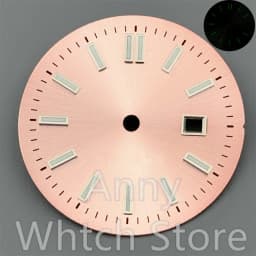 NH05 24.5mm Women Watch Dial Hand Set White Green Red Sky Biue Pink Gold Rose Gold Dial Fit NH05 Movement For Lady Watch