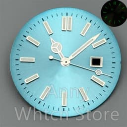 NH05 24.5mm Women Watch Dial Hand Set White Green Red Sky Biue Pink Gold Rose Gold Dial Fit NH05 Movement For Lady Watch