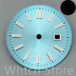 NH05 24.5mm Women Watch Dial Hand Set White Green Red Sky Biue Pink Gold Rose Gold Dial Fit NH05 Movement For Lady Watch
