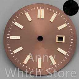 NH05 24.5mm Women Watch Dial Hand Set White Green Red Sky Biue Pink Gold Rose Gold Dial Fit NH05 Movement For Lady Watch